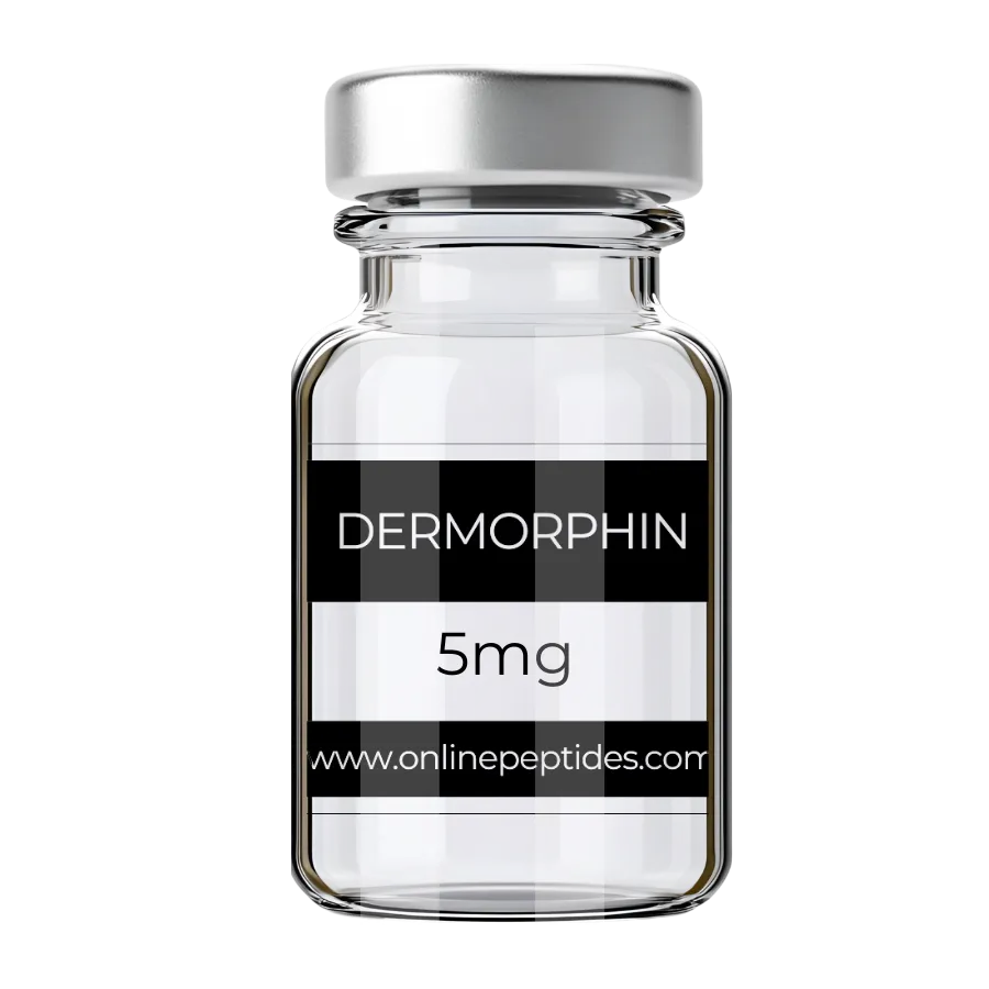 Dermorphin research peptide vial