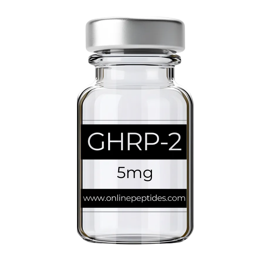 GHRP-2 research peptide vial