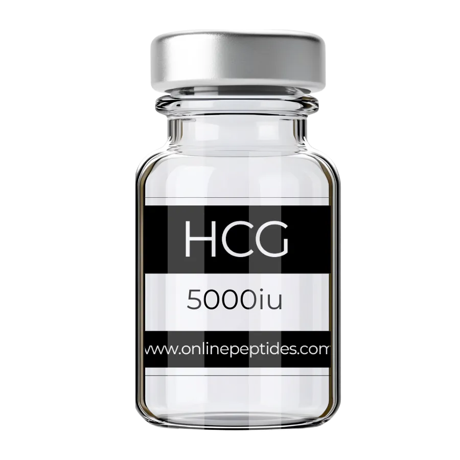 HCG research peptide vial