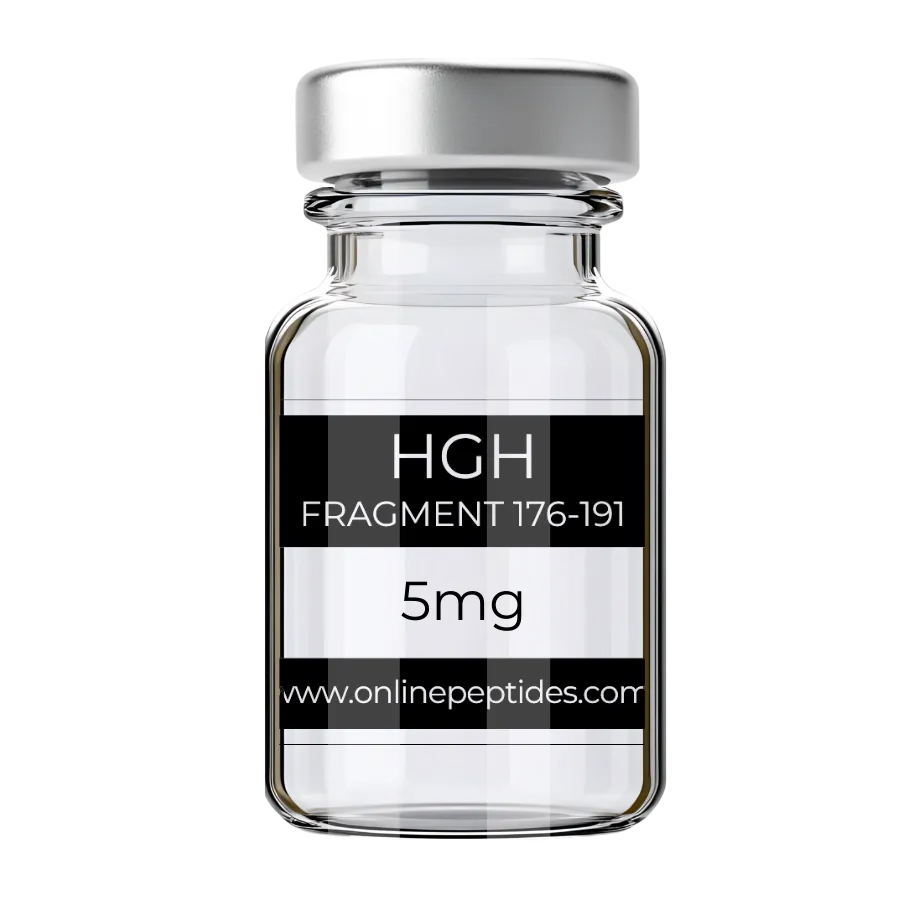 HGH Fragment 176-191 research peptide vial