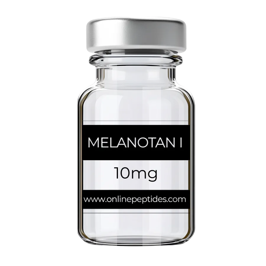 Melanotan I research peptide vial